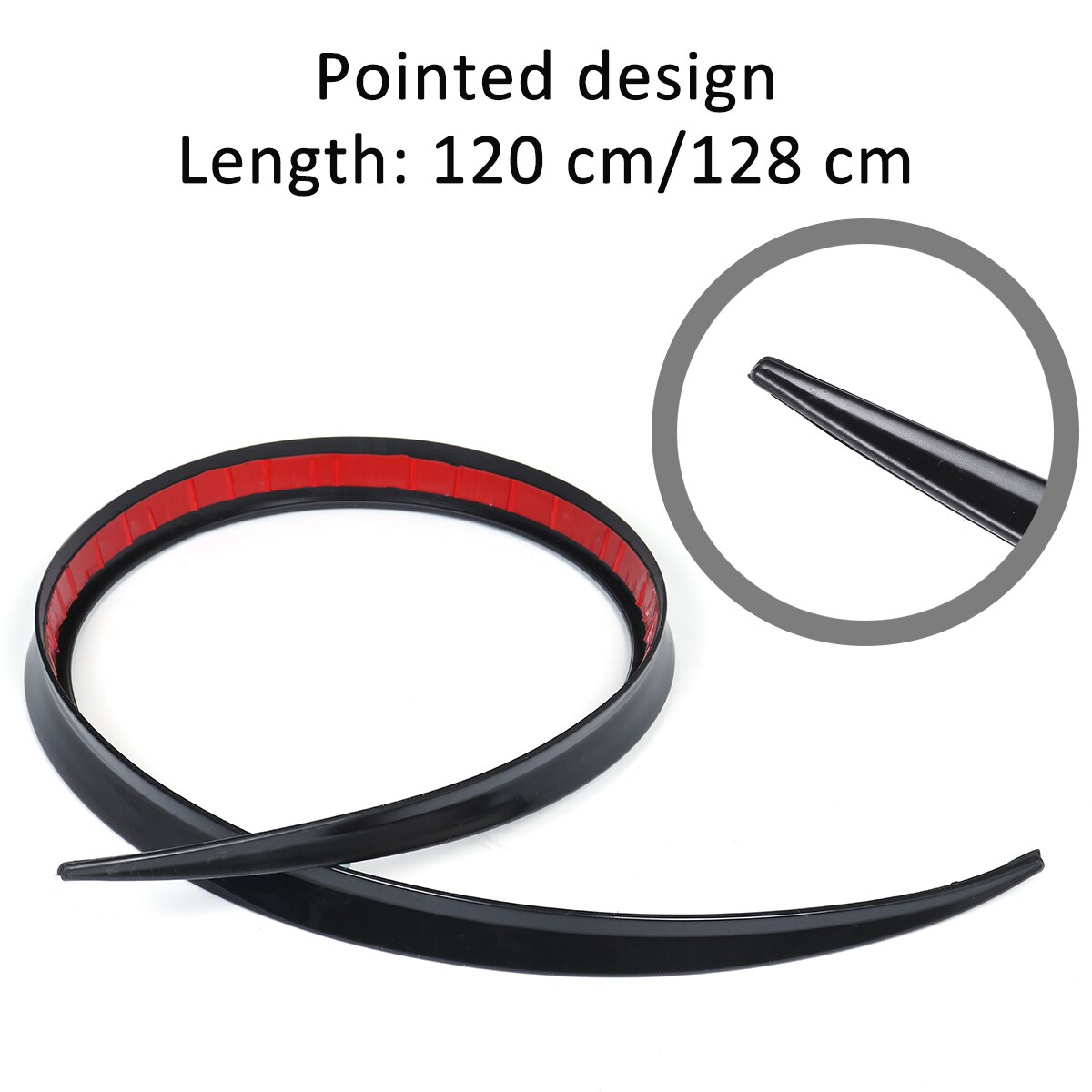 Universal Roof Spoiler 1.2m Car-Styling Black/Carbon Fiber Rear Wing Lip Spoilers Tail Spoiler DIY Refit Spoiler