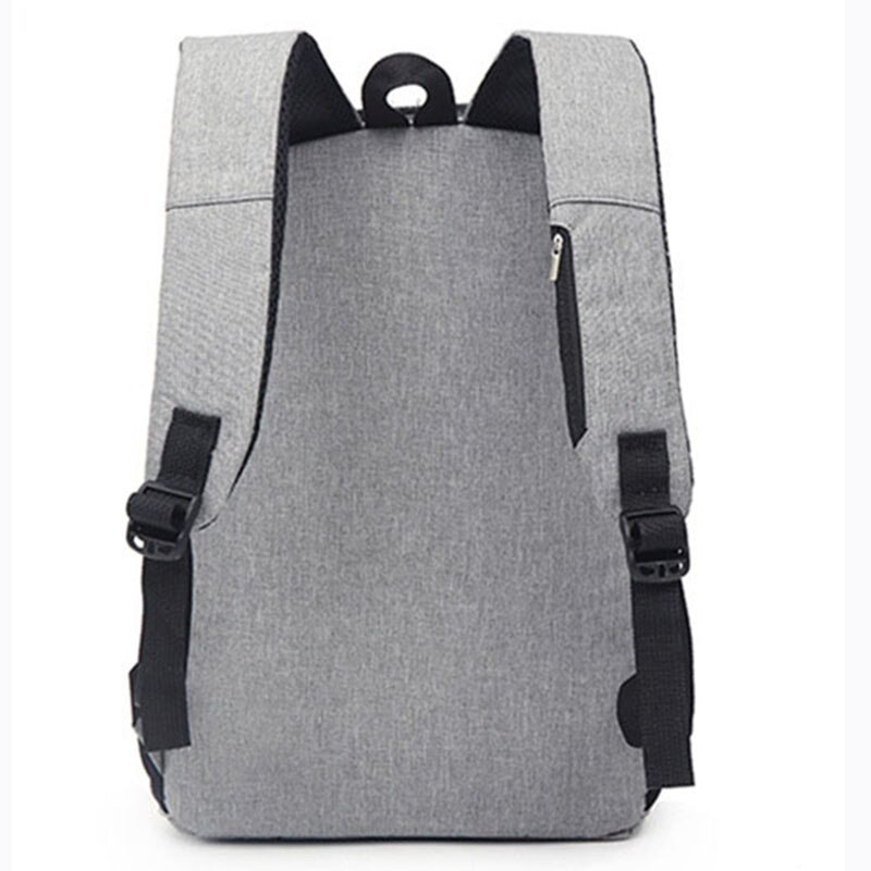 Usb unisex rygsæk bogtasker til skole rygsæk afslappet rygsæk daypack oxford lærred laptop mand rygsække