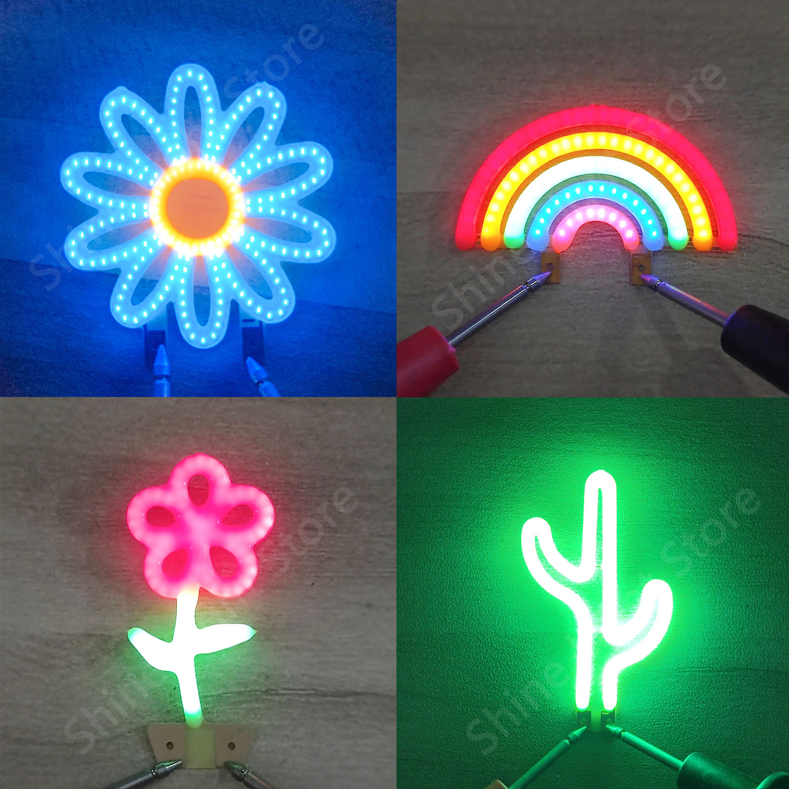 Velas LED COB Micro Flash Edison 3V LED diodo de filamento de Color de cumpleaños decoración de letras de amor accesorios de bombilla DIY