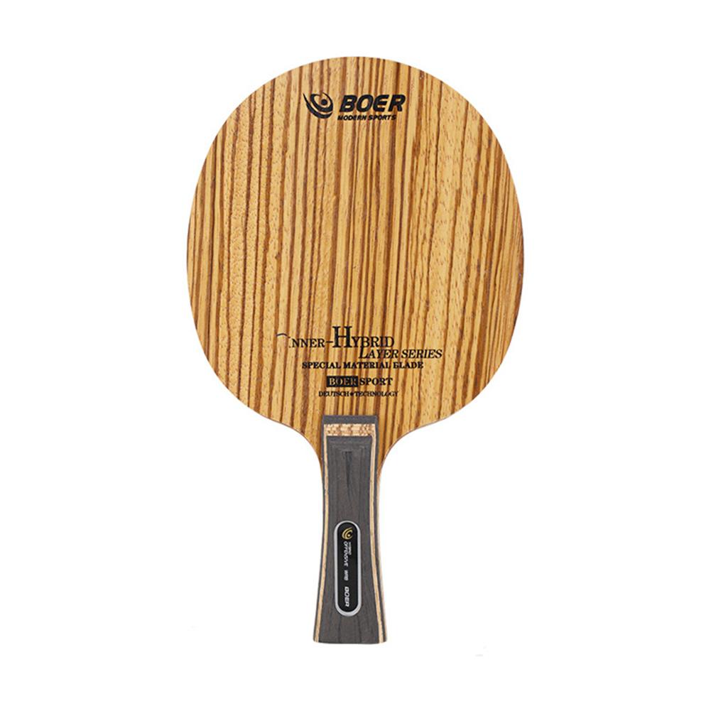 Table Tennis Bat Floor Long / Short Handle Single Shot 2 Layers Of Zebra And 5 Layers Ayuus: Long handle