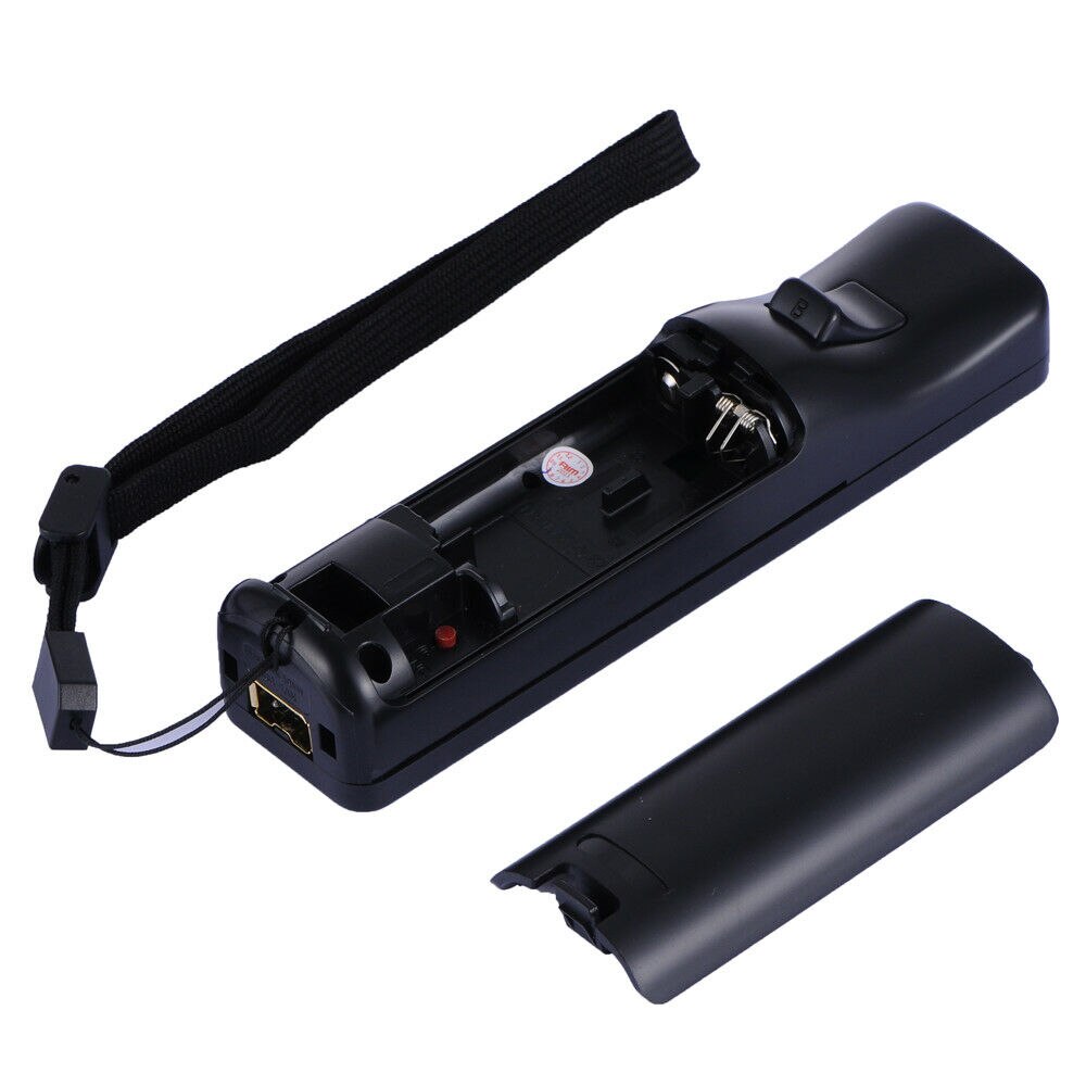 Black Built in Motion Plus Remote Nunchuck Controller + Case for Nintendo for Wii