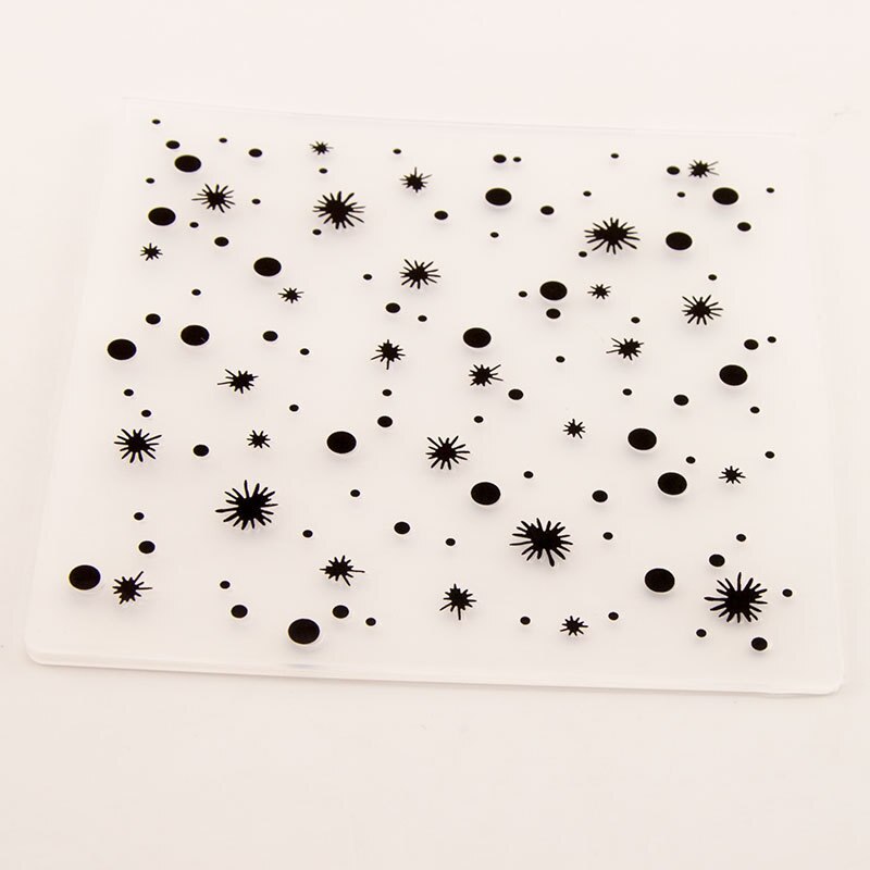 Chrismtas Snowflake Embossing Folders Plastic Template Cutting Scrapbooking Card