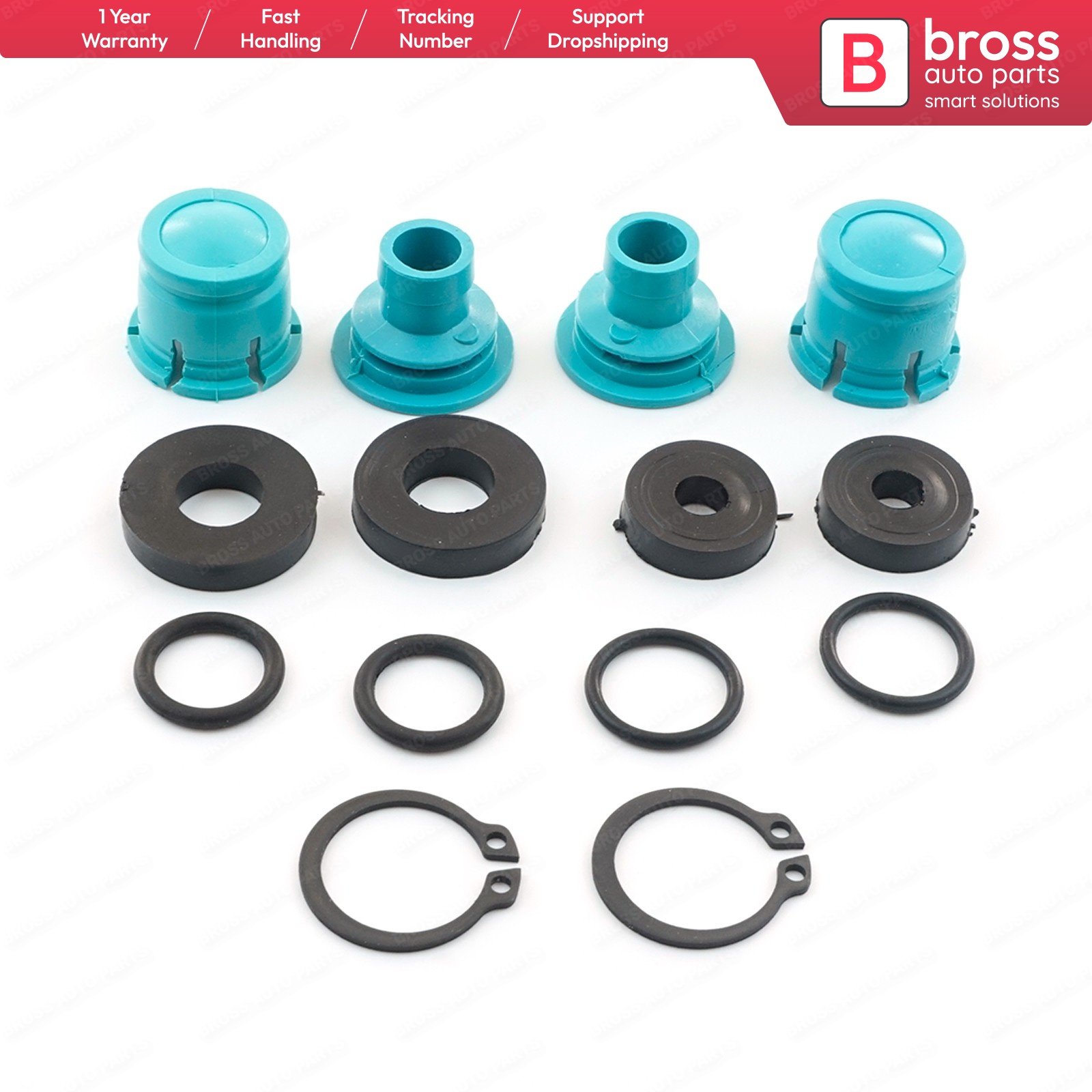 Bross bsp 939 girhåndtak girvelger reparasjonssett 758223, 0758223 til opel astra vectra zafira corsa tigra