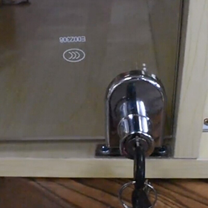 Single /double-sided Plunger Push Lock For Sliding Glass Door Showcase Lock Furniture Cabinet Drawer Lock Hardware