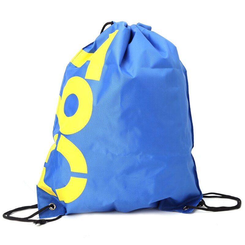 Rugzak Winkelen Trekkoord Zakken Waterdichte Reizen Strand Gym Schoenen Sports Pack: Blue