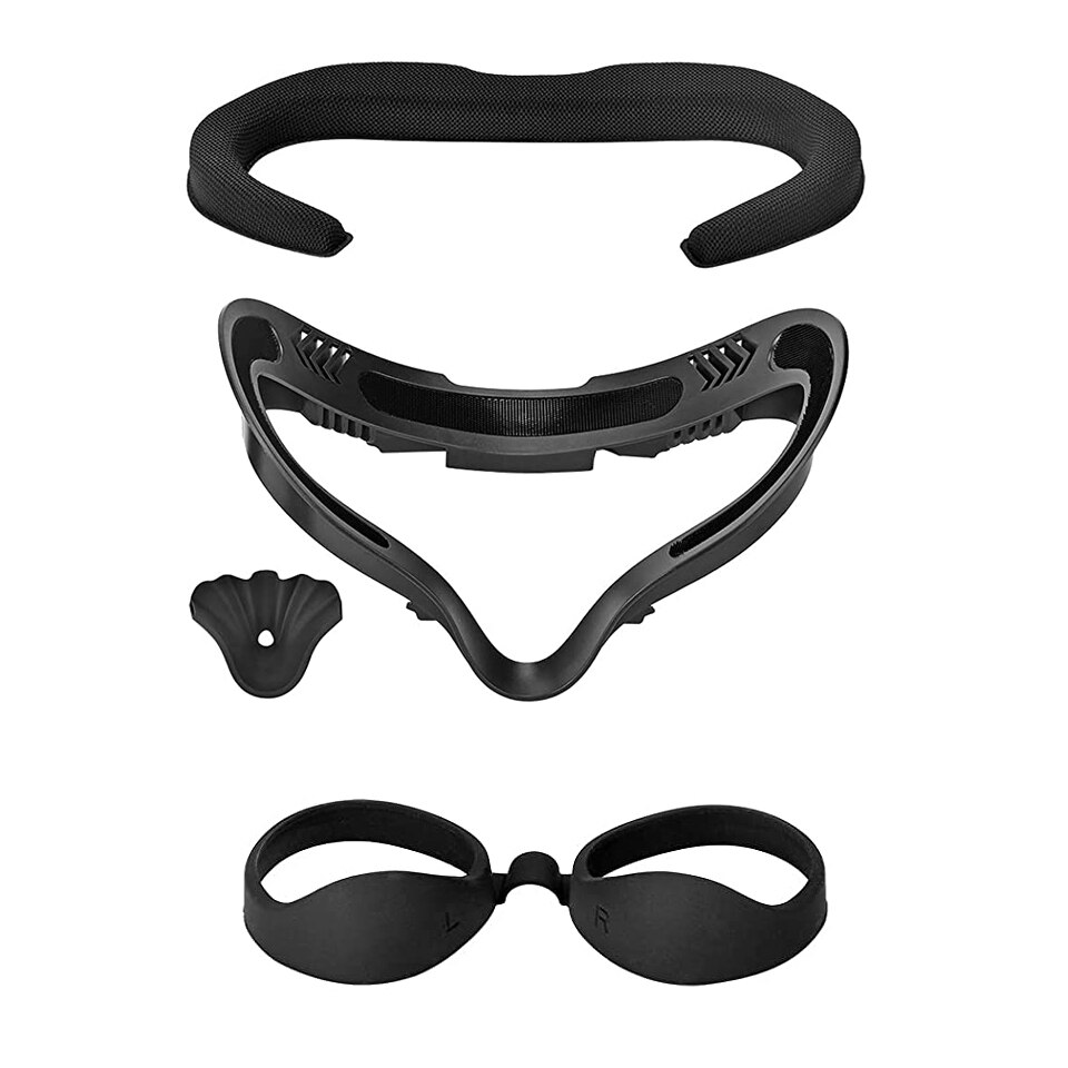 Support d&#39;interface faciale VR, mousse 3D de remplacement pour Oculus Quest 2, accessoires anti-transpirants