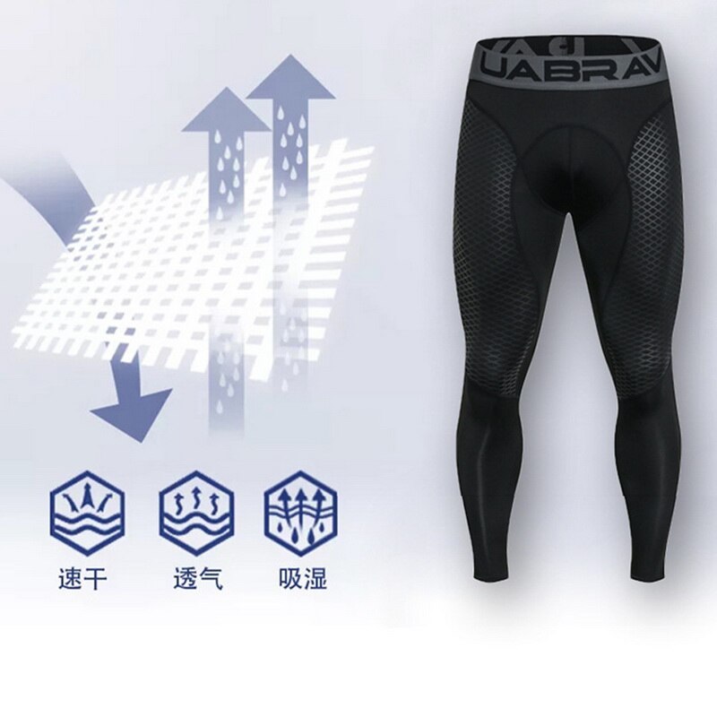 Oeak hommes Leggings de Compression en cours d'exécution serré sport Jogging pantalon sport séchage rapide Leggings Fitness pantalon hommes entraînement bas