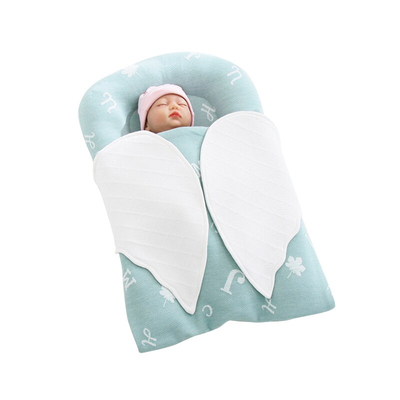 neugeboren Baby Flügel Nest Bett mit Decke Startseite tragbar Baby Wiege Stoßstange geboren Schlafen Korb Babynest Bettzeug Pflege: E