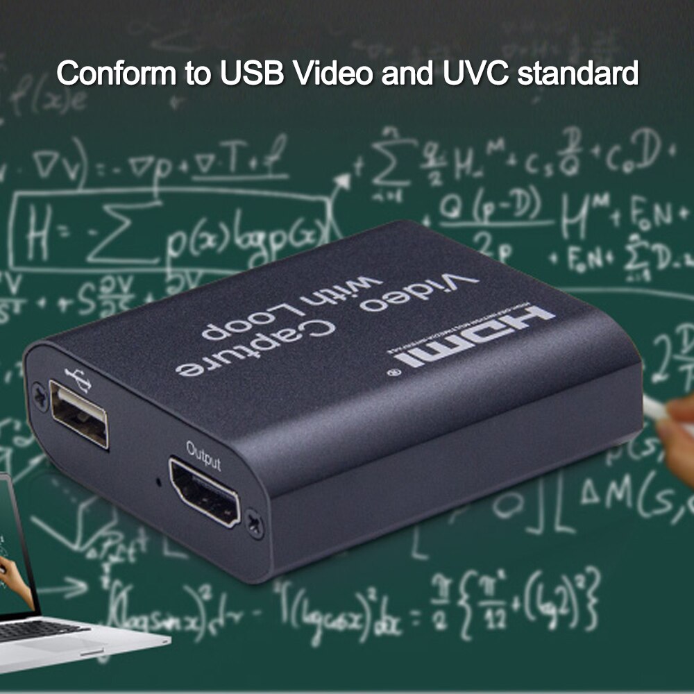 4k input 1080p output hdm i high definition usb video capture card med loop
