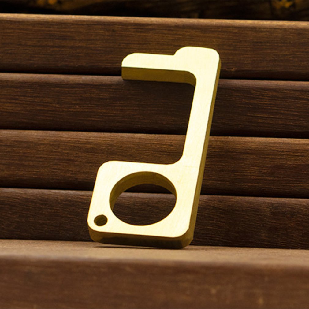 Anti-Contact Isolatie Sleutel Messing Deur Opener Zinklegering Antibacteriële Koper Voorkomen Secundaire Transmissie