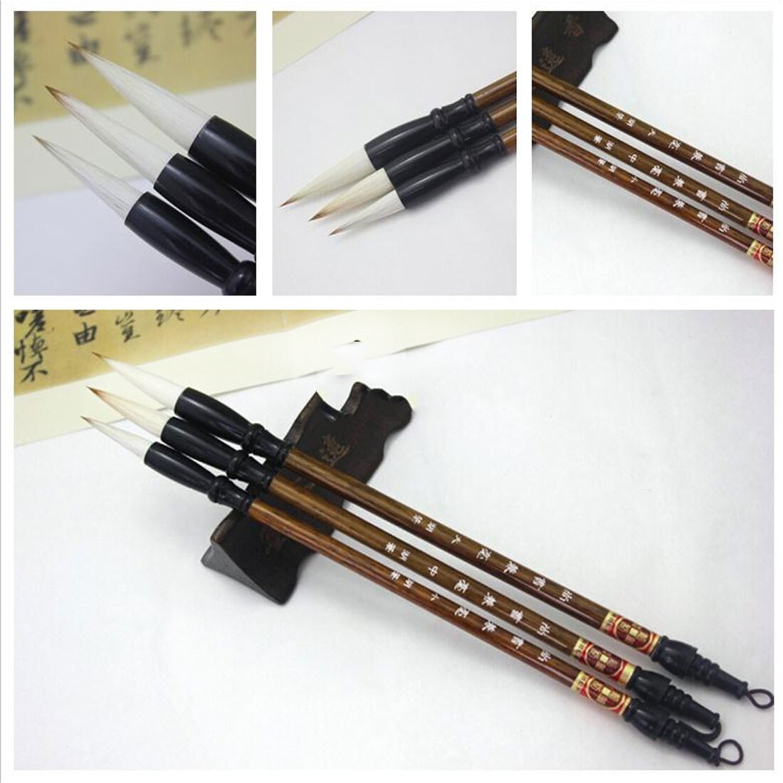 3pcs/set For calligraphy brushes brush pen Fit Excellent Chinese Calligraphy Brushes Pen For Student School