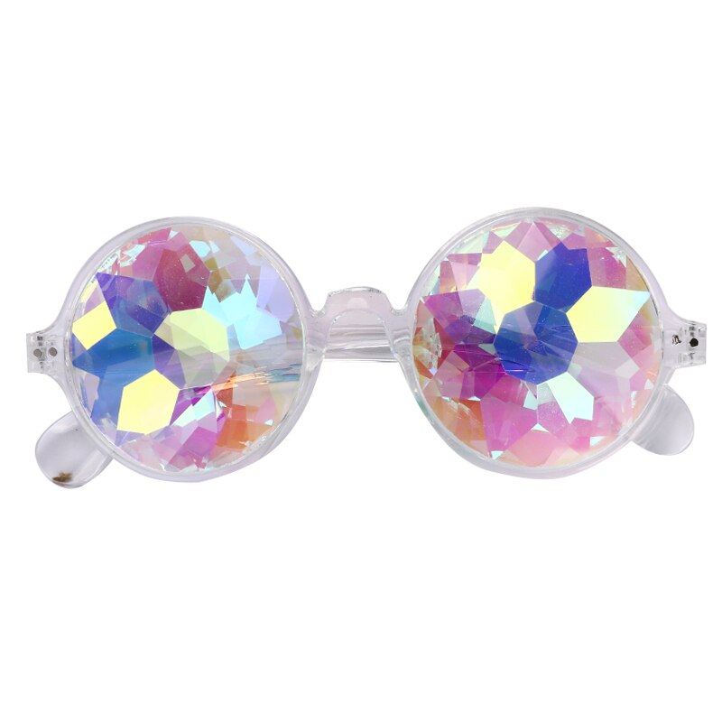 Brillen Wandelen Brillen Festival Zonnebril Kleurrijke Brillen Ronde Caleidoscoop Bril Kleurrijke Celebrity Party Brillen: Style 6