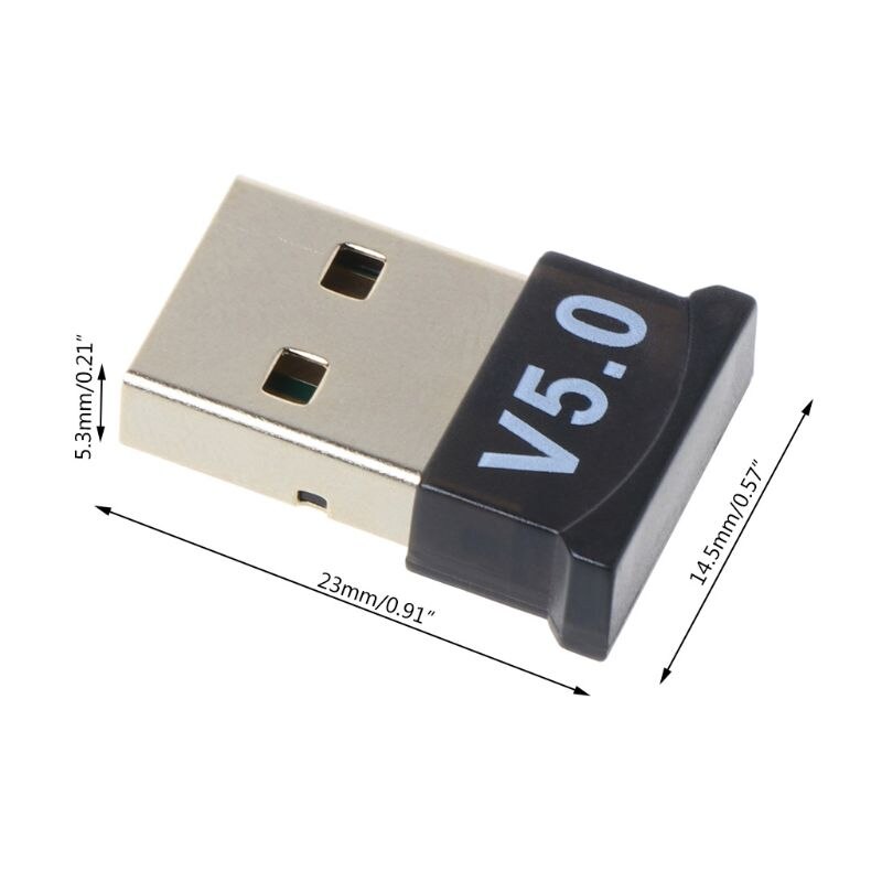 Bluetooth 5.0 Receiver USB Wireless Bluetooth Adapter Dongle Transmitter for PC Computer Laptop Earphone Gamepad Printer Devices