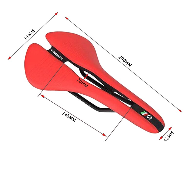 Toseek comfortable hollow bike saddle, lightweight bike seat for cycling, mtb, road bike, folding bike