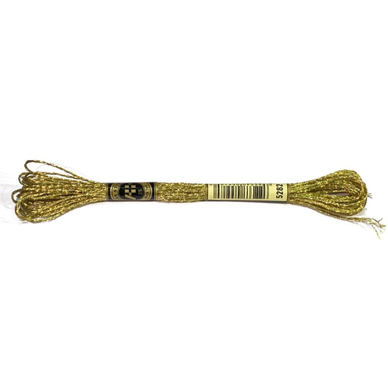 Farverig metallisk tråd håndlavet korssting ledningstråd guld silke broderitråd 8 meter 12 tråde: 4