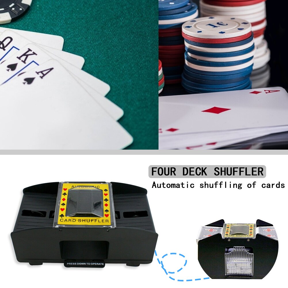 Hands free shuffle kone lautapeli pokeri pelikortit sähköinen automaattinen korttipeli osapuoli viihde olennaiset