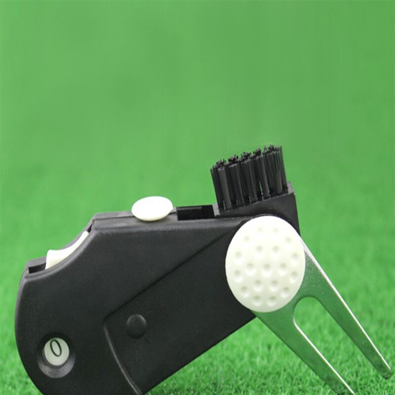 1pc 5In1 Score Counter Training Aid Foldable Multifunctional Lawn Golf Divot Tool Portable Accessories Putting Green Fork Repair