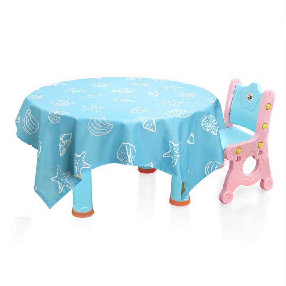 Fodring anti-slip stænkmåtte tegneserie print vaskbar splat baby til højstol vandtæt gulvbeskytter tilbehør foldbar