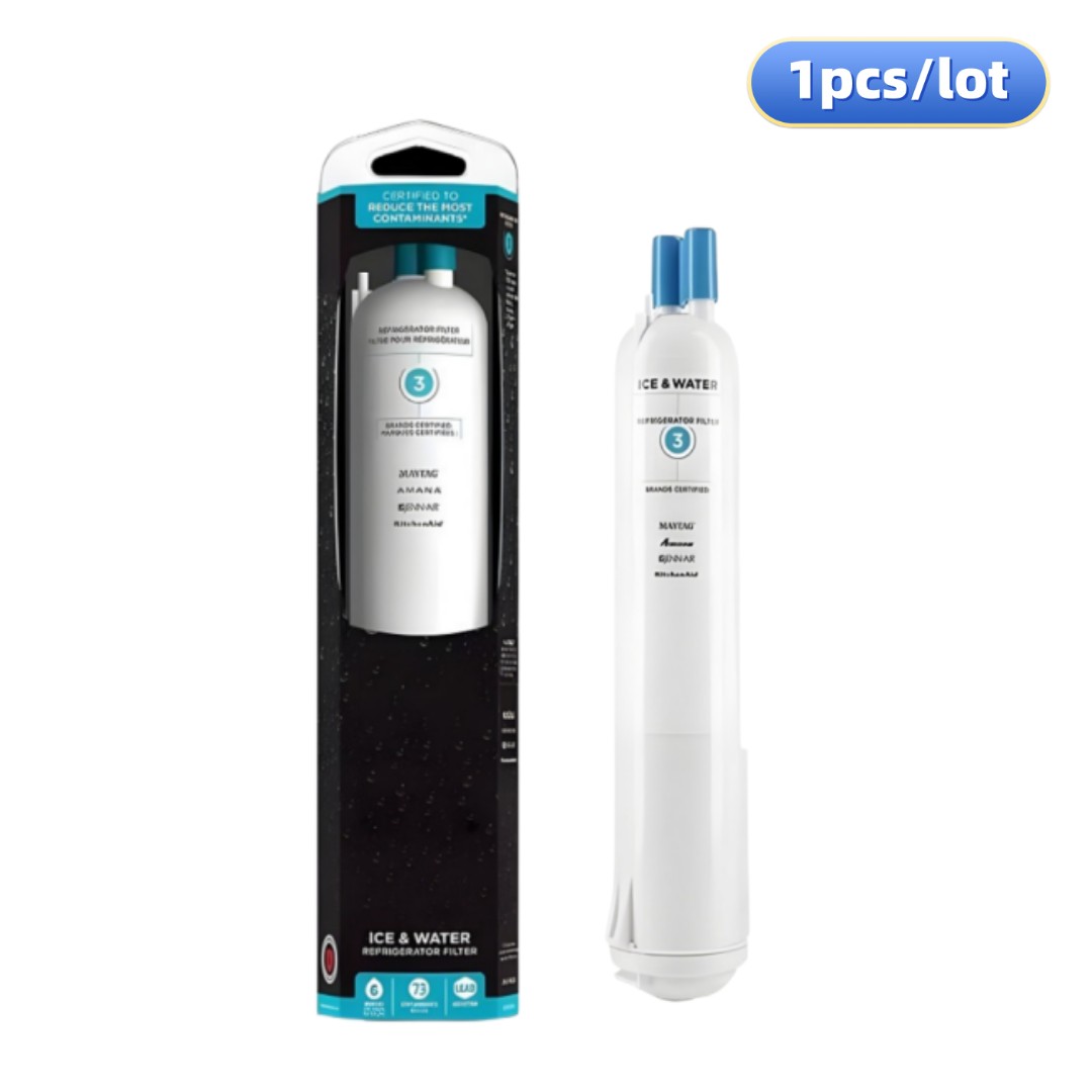 (1-4PCS) Replace EDR3RXD1 Refrigerator Water Filter For Filter3，4396841，4396710，9083，w10121145: RED
