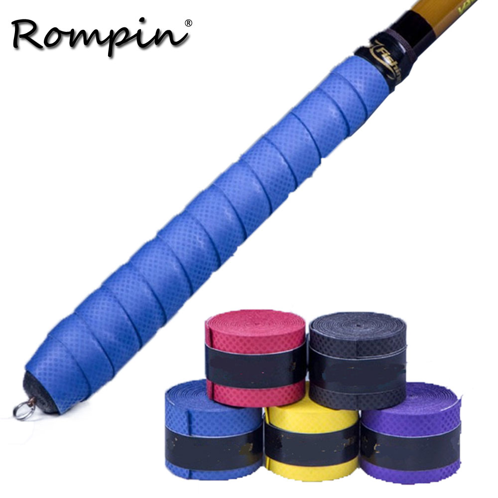 Rompin Anti-slip Racket Over GripsTennis Badminton Fishing Rods wrap Anti-slip Absorption Racket Handle Tape Overgrip