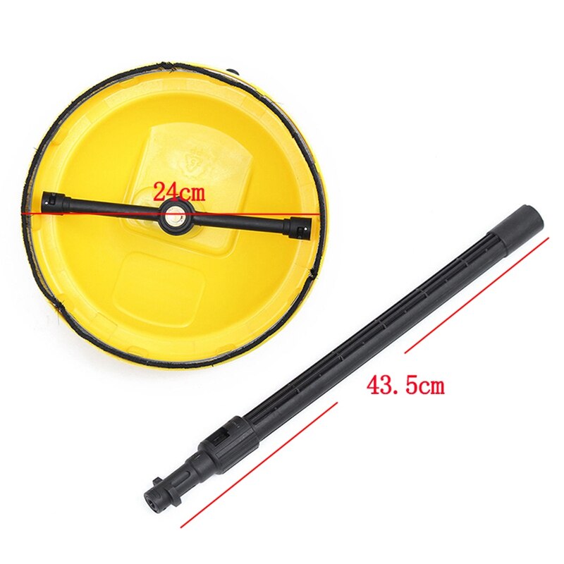 Pressure Washer Long Handle Round Garage Door Tools Wall Driveway Rotary Brush Flexible Paving Path for Karcher K