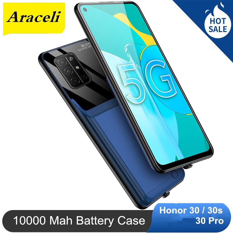 Araceli 10000 Mah Voor Huawei Honor 30 30S 30 Pro Batterij Case Smart Phone Stand Battery Charger Case Power bank 30 Batterij Case