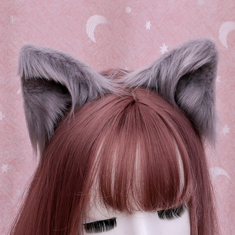 Orejas de gato Anime Lolita accesorios para el cabello orejas Cosplay peluca Kawaii tocado gótico accesorios lolita diadema con orejas de gato: YELLOW