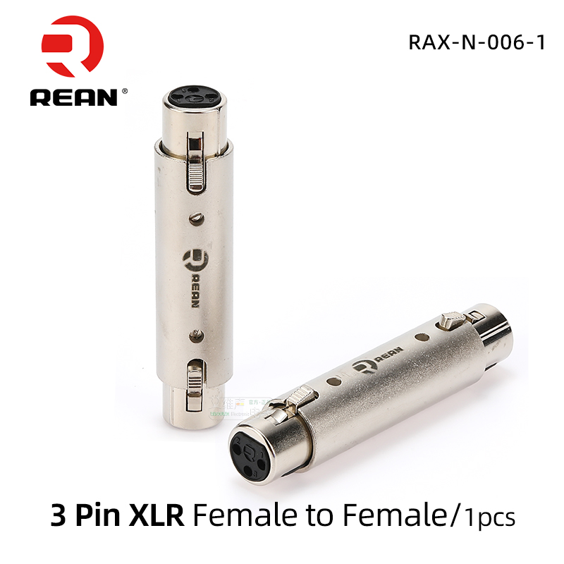 NEUTRIK's REAN Audio Video Conversion Adapter XLR to XLR, XLR to RCA, XLR to 6.35, 6.35 to RCA Female, 6.35 Female, 6.35 to 3.5