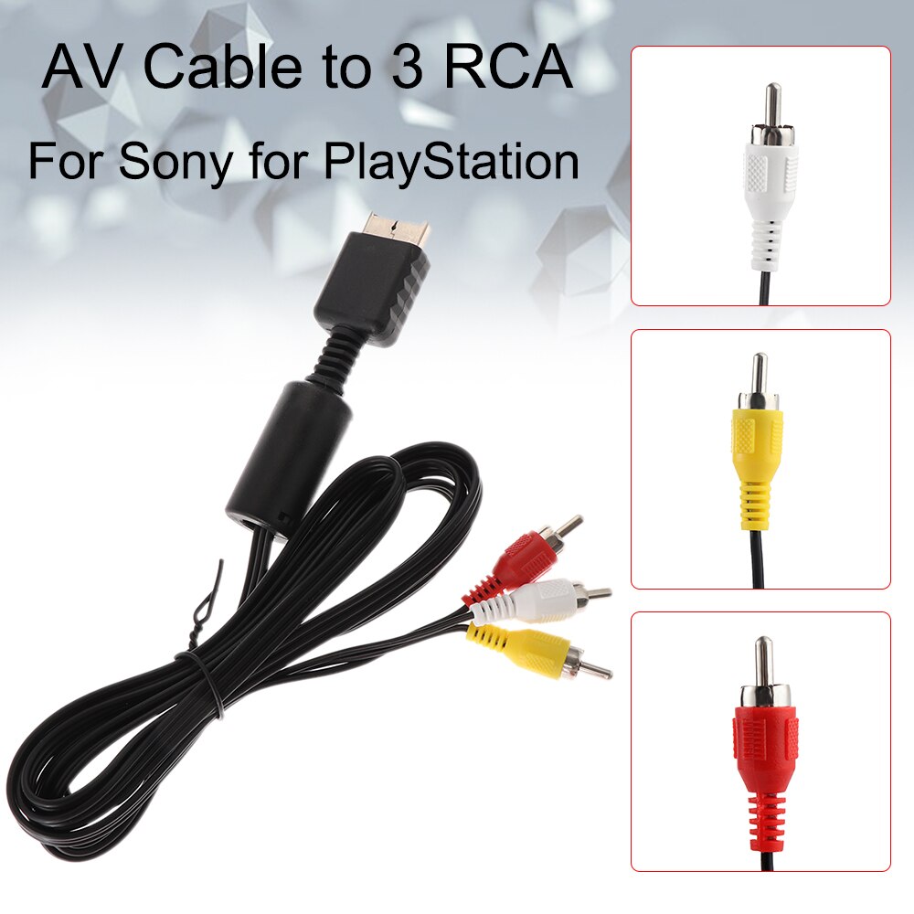 per PS1 PS2 PS3 AV Cavo Di Conversione 1.8m Durevole Materiale di Rame Giochi Accessori per computer