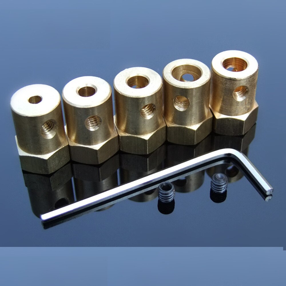 Nuovo accoppiatore di accoppiamento albero motore 3mm/3.17mm/4mm/5mm/6mm/7mm/8mm per fai da te