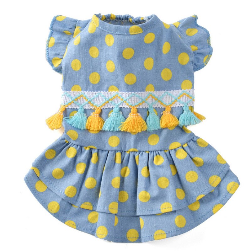 Summer Cat Dress Clothes for Cat Clothes Pet Cats Skirt Wedding Lady Cat Skirt Summer Style Princess Cute Kitty Skirt TF P1: Blue / L