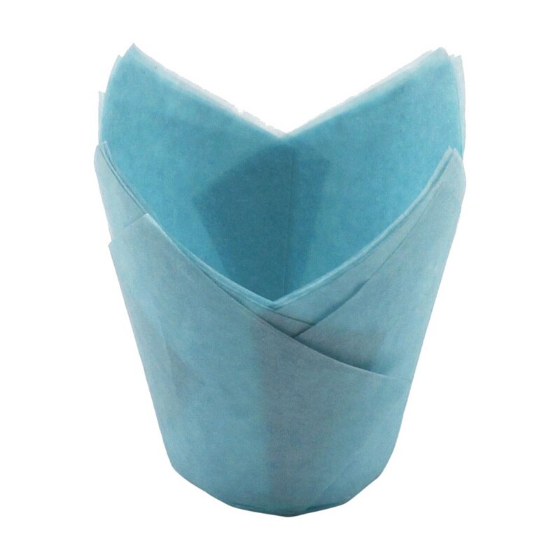 Tulip Cupcake Paper Cupcake Liners Quick Release Muffin Cups for Baking Paper Cake Cups Proveided Tulip Shape Cupcake Tools: 7