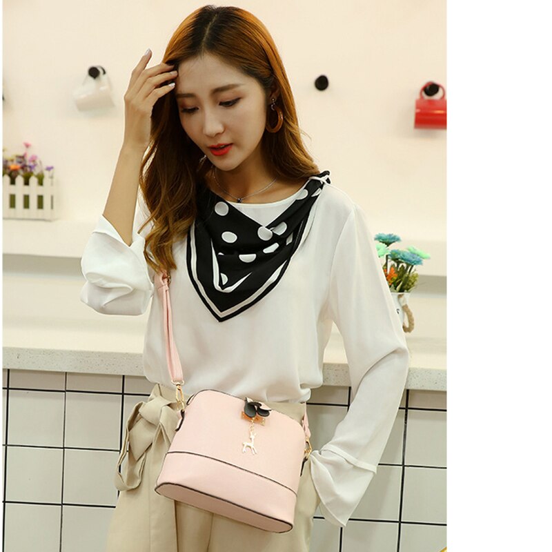 Women Messenger Bags Mini Bag With Deer Toy Shell Shape Bag Women Shoulder Bags Handbag