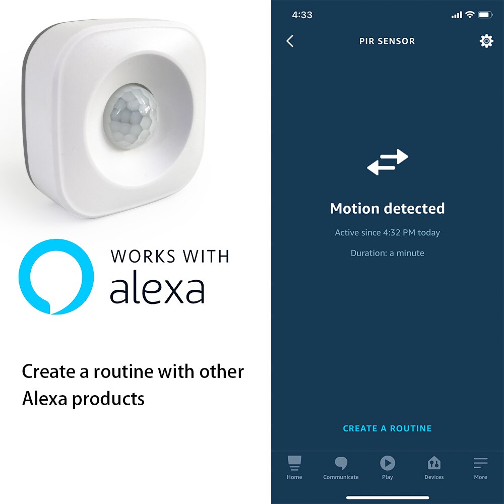 Tuya Wifi Pir Motion Sensor Detector Beweging Sensor Smart Leven App Draadloze Domotica Systeem Werken Met Alexa Scenario Set