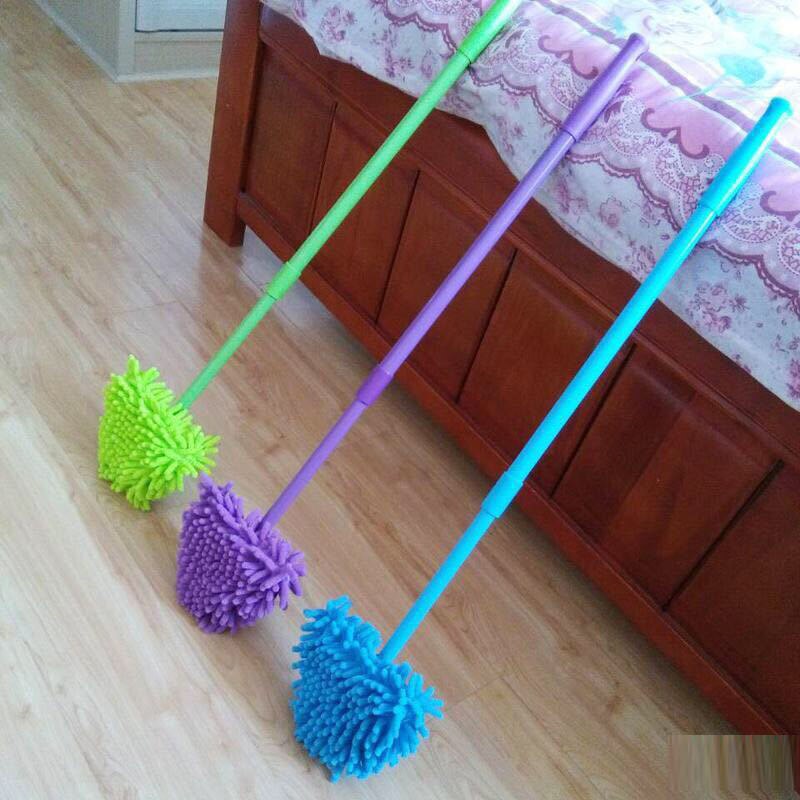 Retractable Chenille Glass Window Cleaner Tool Glass Cleaner Wall Tile Ceiling Cleaning Mop