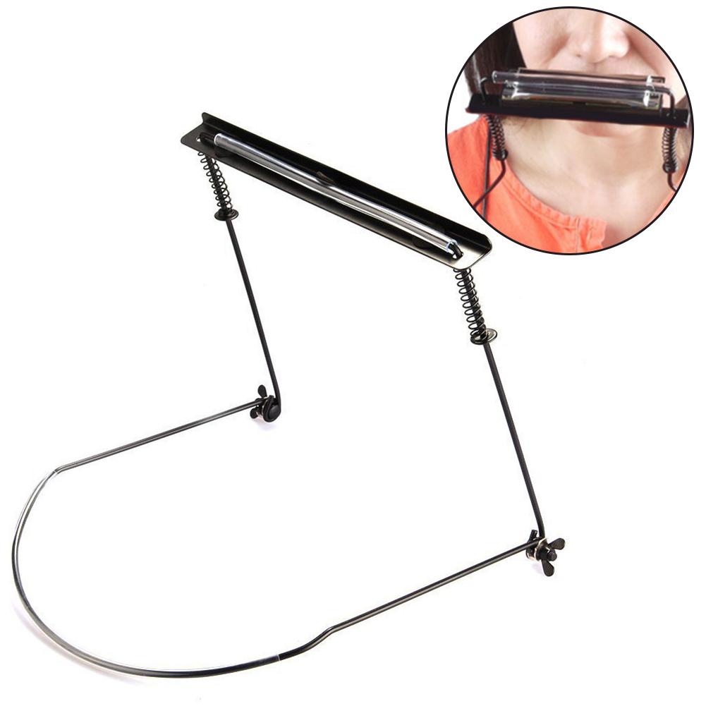 Soporte ajustable para colgar en el cuello, accesorio de Metal para armónica con 10 agujeros