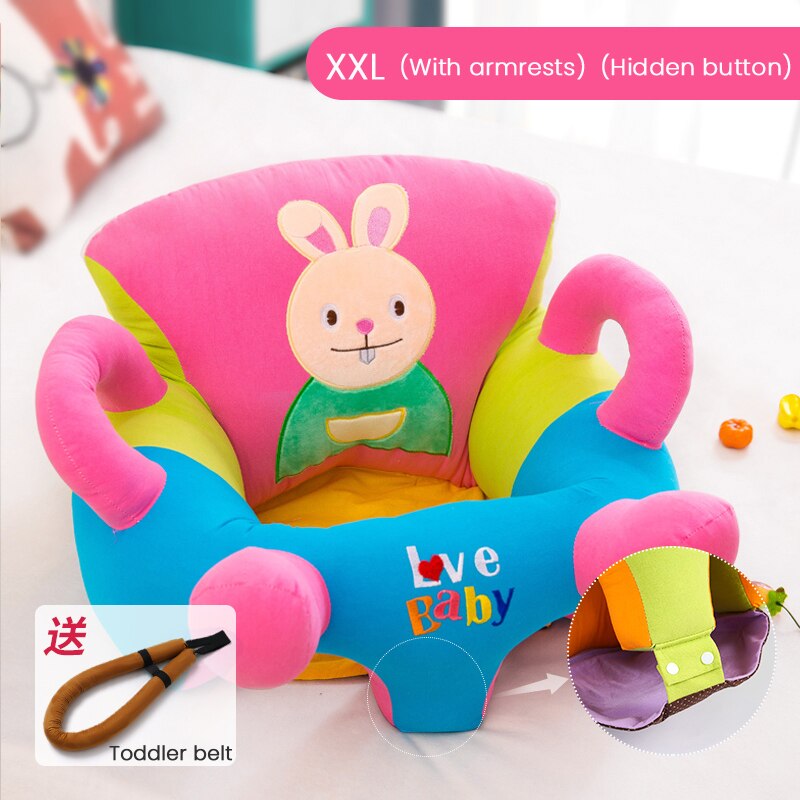 Infant Shining Baby Sofa Chair Baby Learn to Sit artifact 3 months 6 months Children Kids Sofa Training Chair Stool Anti-fall: E