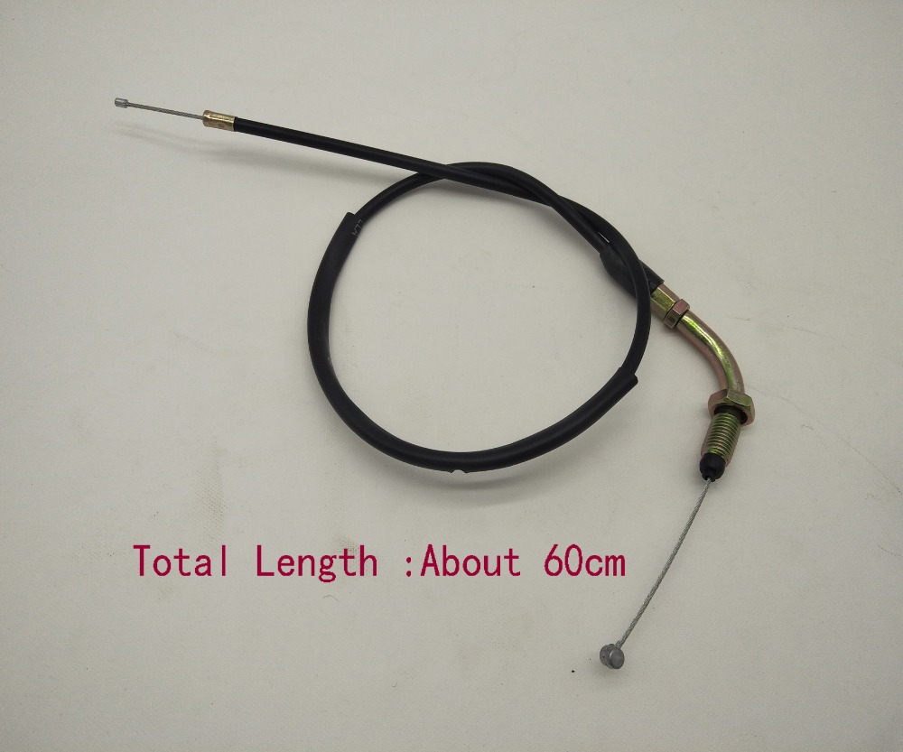 A349 60CM Gas Oil Throttle Cable Wire Line Spare Parts For DY100 Universal Motorcycle Steel Throttle Cable Carburetor Line