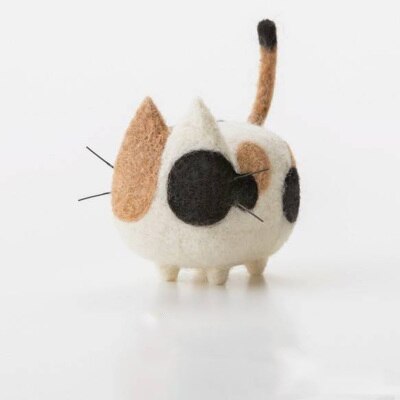 Jiwuo wollen vilten dieren hond puppy handgemaakte vilten knutselset wollen naaldviltset handgemaakte onafgemaakte hondenaccessoires: 12