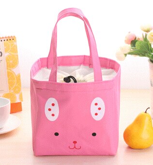 Baby Food Storage Bags Milk Bottle Women Handbag Nylon Thermal Kids Lunch Box Bolsa Termica Picnic Insulation Bag: Pink