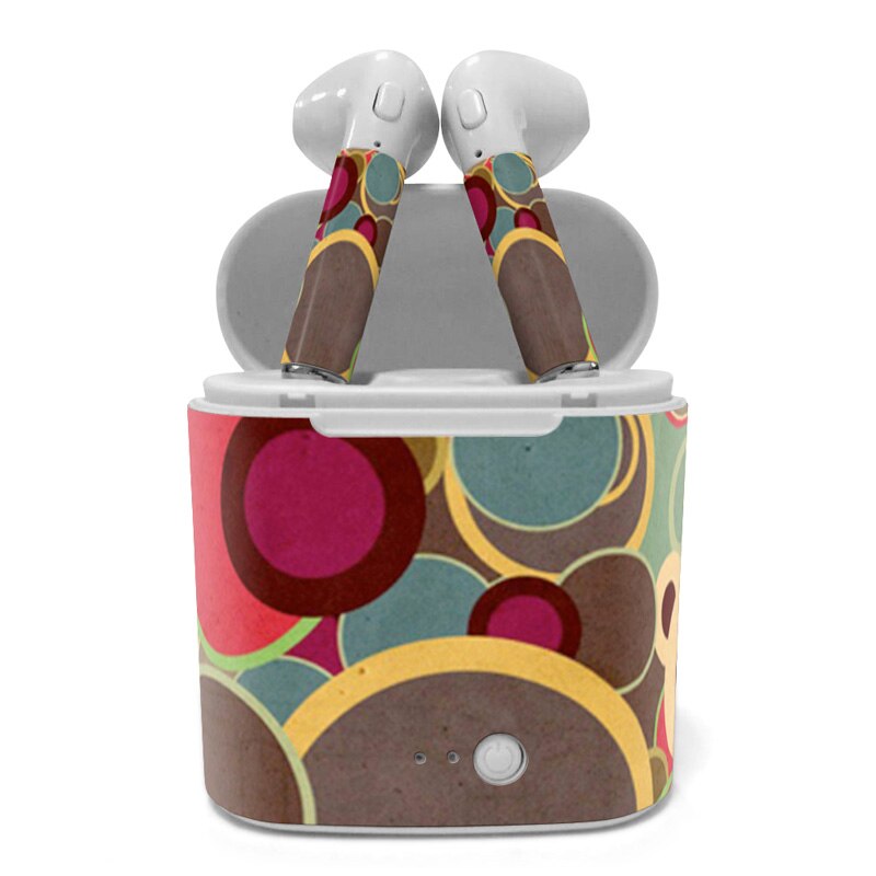 Double Wireless Skin Sticker Headset Pair Cover Full Body Earphone For HBQ I7s TWS: 170