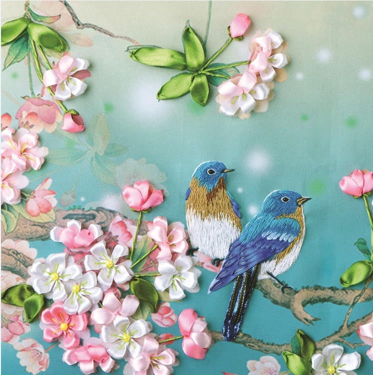 Tuto Complet Pour Débuter En Broderie Au Ruban – Kit Mural Tout Compris, Tissu Oxford