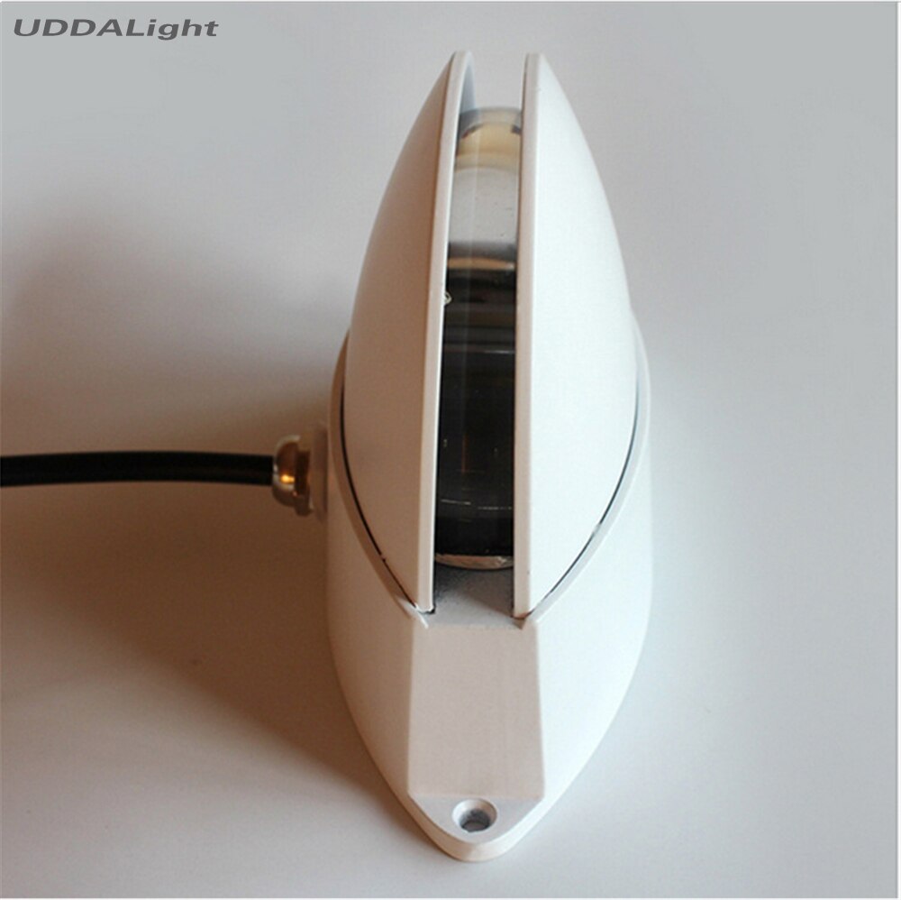 Cree led vindueslys 10w verandalys vandtæt  ip65 led pærer hjemmebelysning aluminium bagning polycarbonat uddalight aluminium: Halvcirkel 7w / Gul