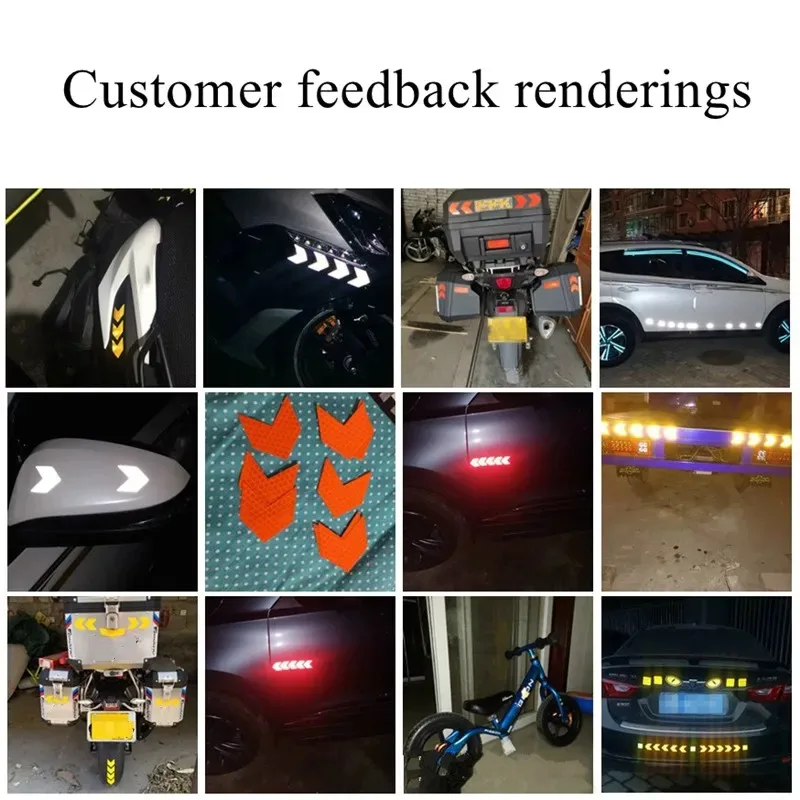Bike Frame Sticker Arrow Reflective Sticker Car Motorcycle Bicycle Decal Safety Cycling Reflective Tape Bike Accessories