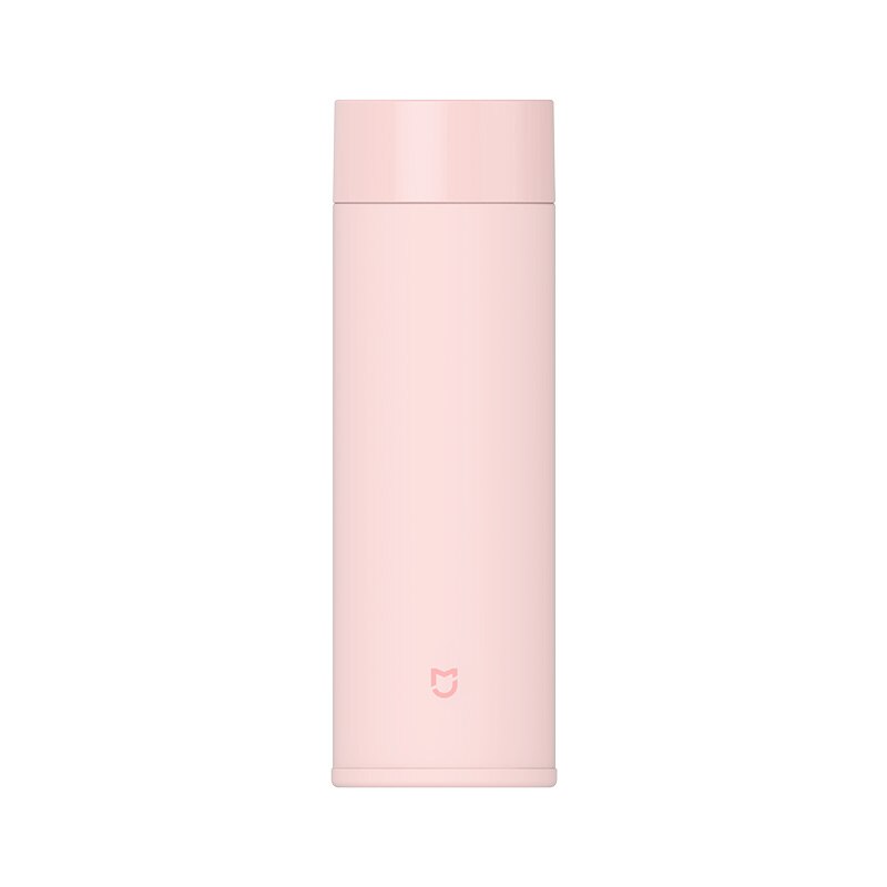 Original Xiaomi Mijia 350ml Stainless Steel Thermos Cup Vacuum Bottle 6 Hours Flask Water Smart Bottle Thermos Insulated Bottle: pink