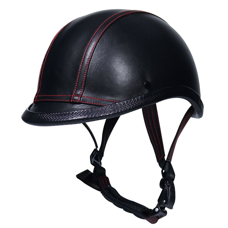 Vintage Jet Moto Rcycle Klassieke Helm Retro Scooter Half Helm Moto Casco Dot Chopper Fietsen: 01 / M