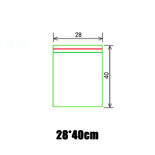 100 Pcs Hersluitbare Zip Lock Tassen Zelf Seal Clear Plastic Poly Ziplock Bag Food Storage Pakket Hersluitbare Vacuüm Verse Zak: Rood