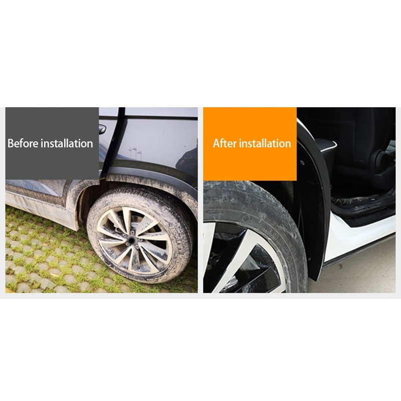 2 Stuks Auto Spatbord Auto Spatbord Refit Achter Tire Fender Speciale Decoratie Voor Toyota RAV4