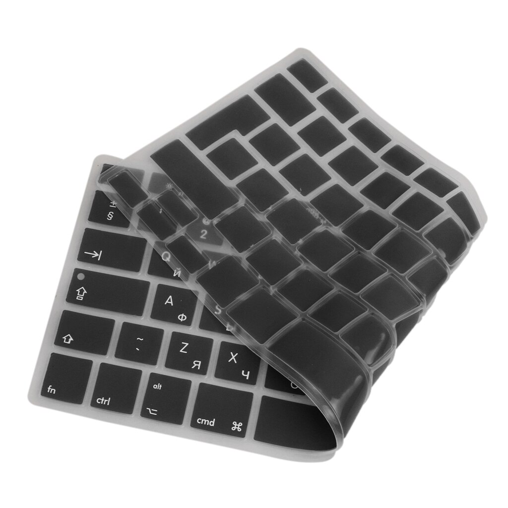 Russian-english Silicone Keyboard Skin Cover Sticker For Computers