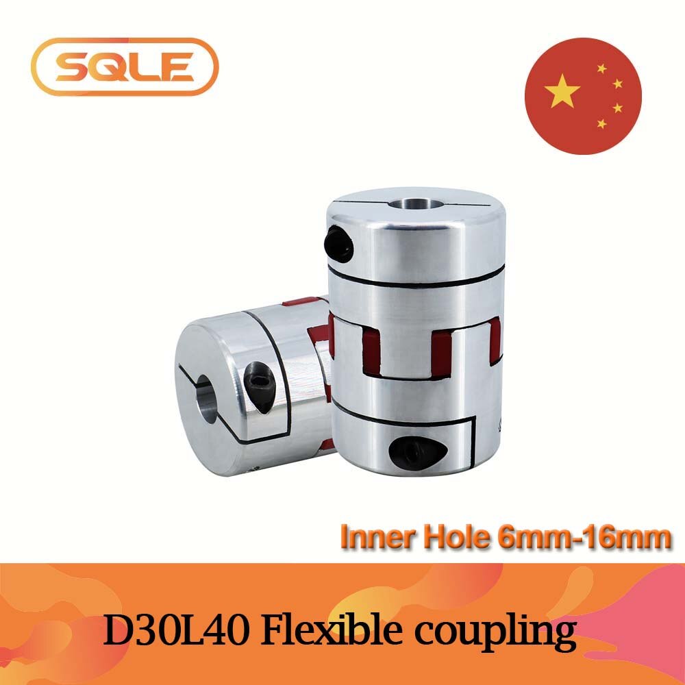 CNC motor coupler Outer diameter D30 length L40 inner hole 6mm-16mm Flexible coupling connector for ball screw lead screw